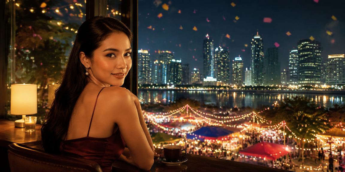 Pengguna melakukan deposit bonus kasino online sambil duduk di kafe dengan suasana santai